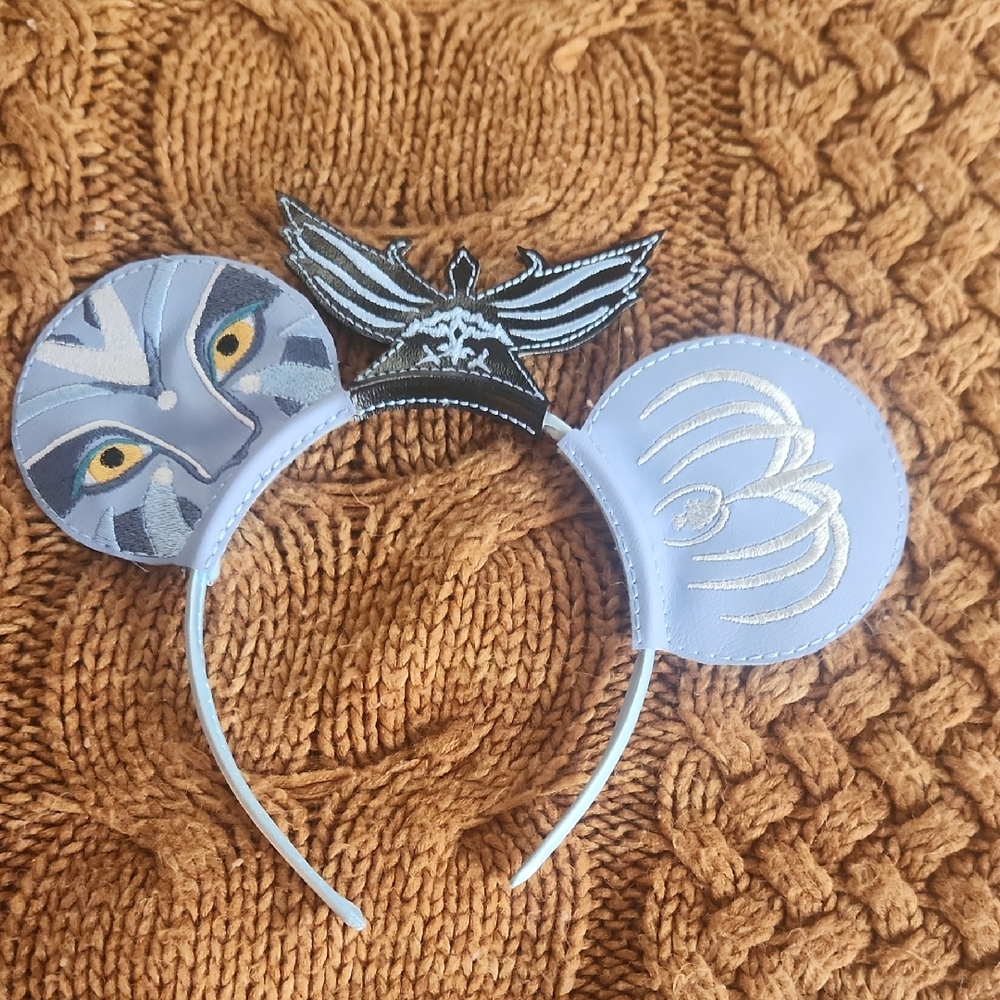 Disney Character Headband with Blue and Black Accents
